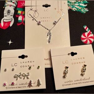 Lauren Conrad🎄Christmas Jewelry Lot! Set of Three! #2